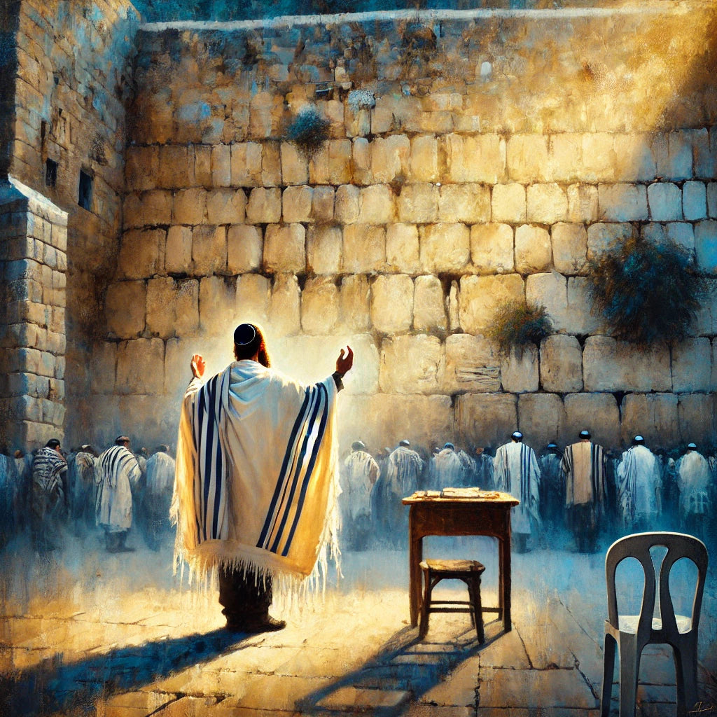 צביעה לפי מספרים - ציור תפילה מרגשת בכותל