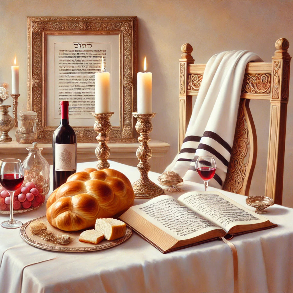 צביעה לפי מספרים - קבלת שבת מסורתית