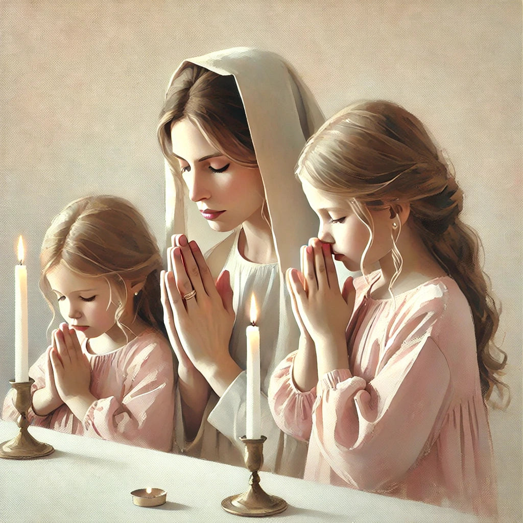 ביעה לפי מספרים - תפילה לאור נרות