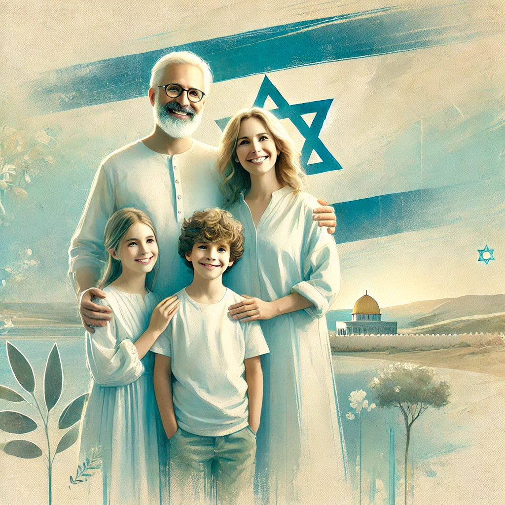 צביעה לפי מספרים - משפחה ישראלית
