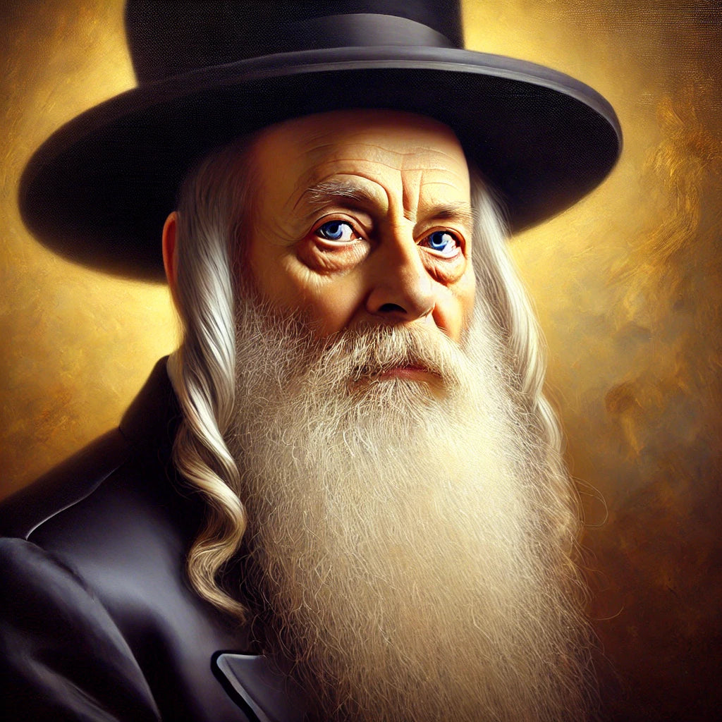 צביעה לפי מספרים - דיוקן של רב יהודי