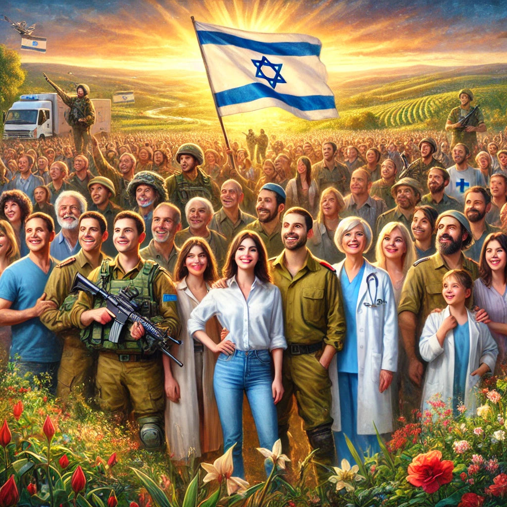 צביעה לפי מספרים - אחדות עם ישראל