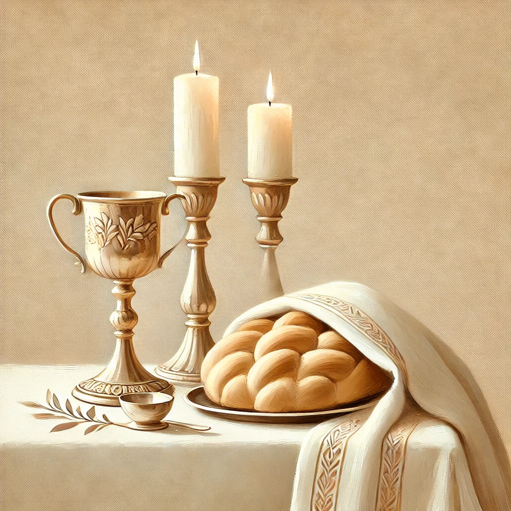 צביעה לפי מספרים - שולחן שבת טהרה וקדושה