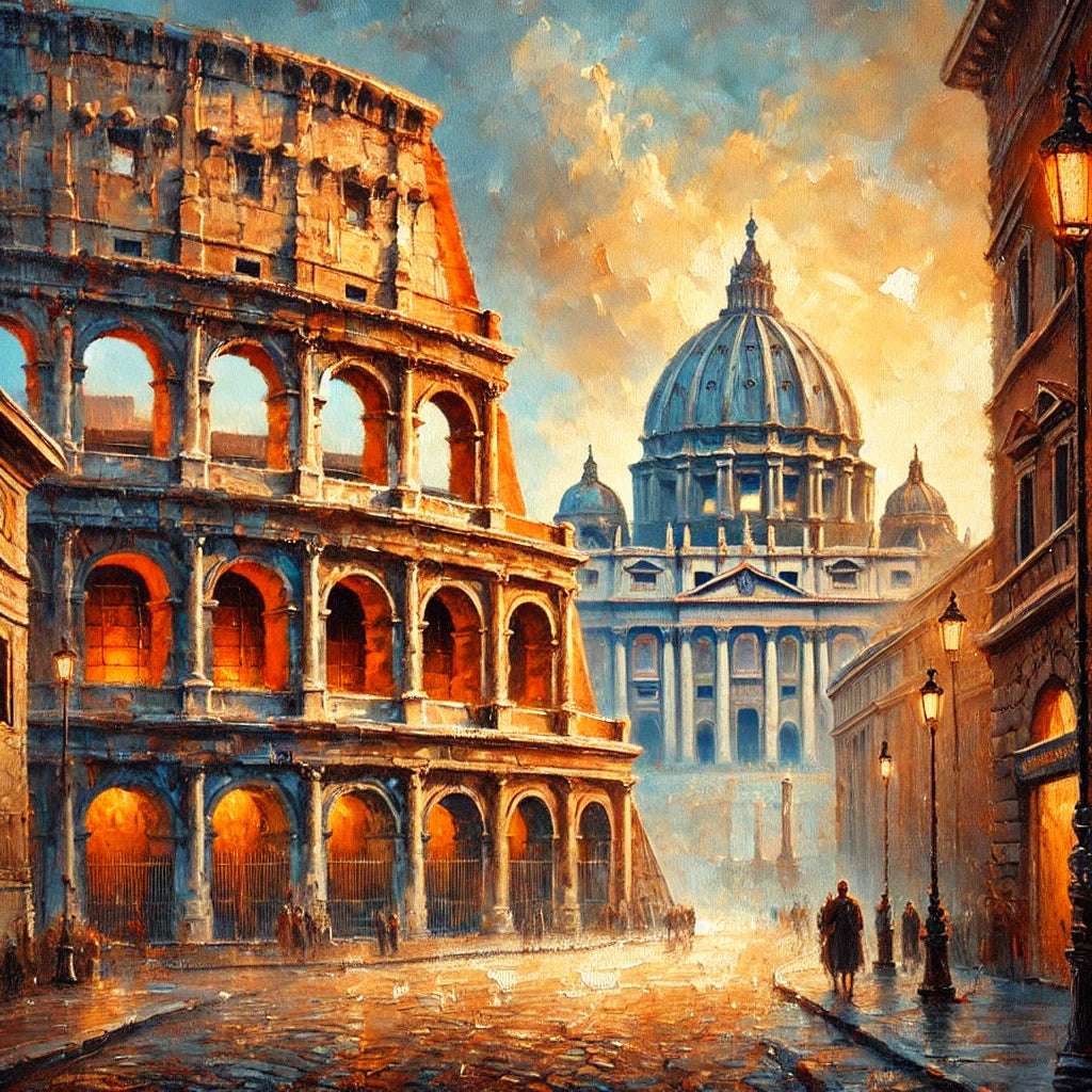 צביעה לפי מספרים - קסמה הנצחי של רומא