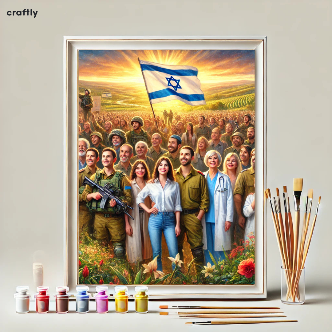 צביעה לפי מספרים - אחדות עם ישראל