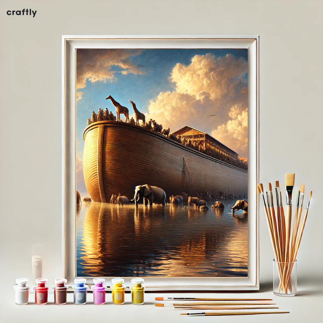 צביעה לפי מספרים - תיבת נוח