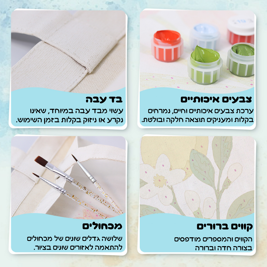 תיק צביעה לפי מספרים – לימונים רעננים
