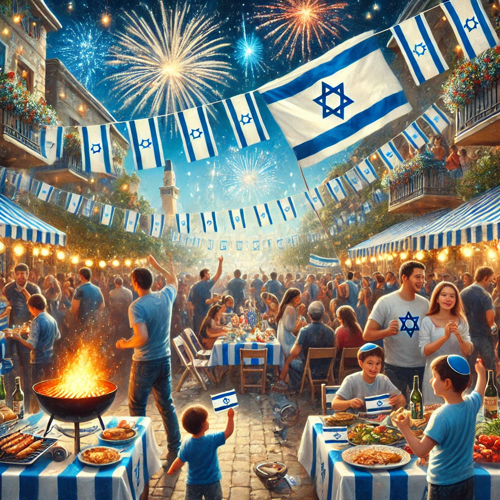 צביעה לפי מספרים - יום העצמאות