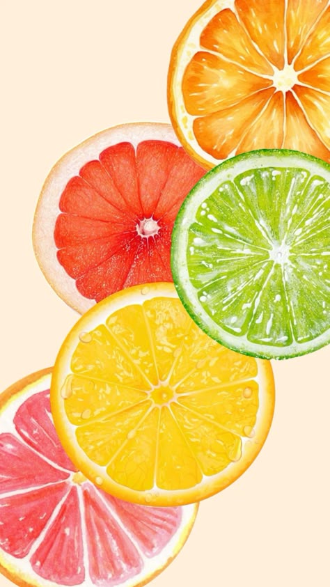 צביעה לפי מספרים - ציור פרוסות הדרים צבעוניות