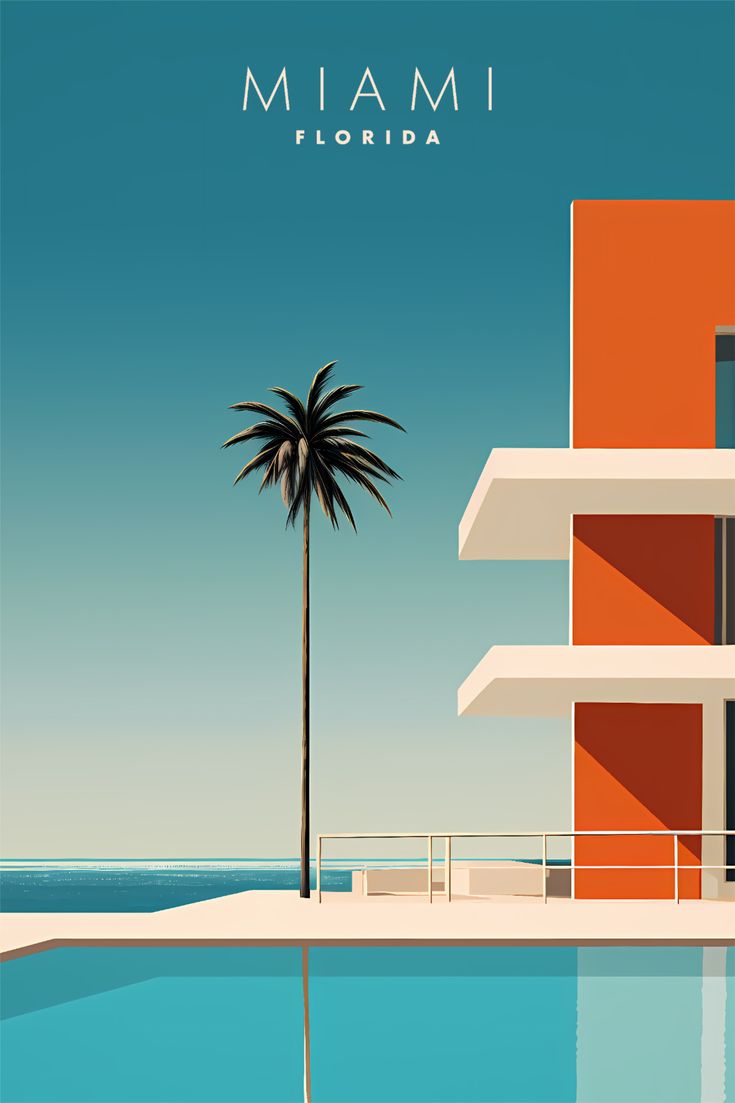 צביעה לפי מספרים - ציור מיאמי