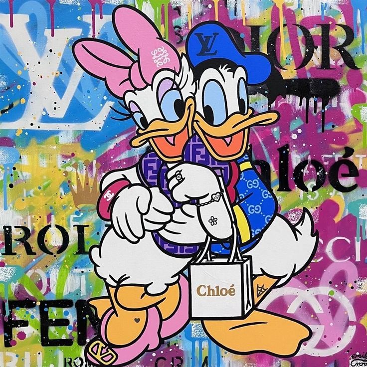 צביעה לפי מספרים - ציור דאפי ודייזי שיק