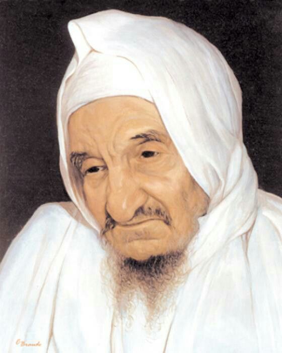 צביעה לפי מספרים - דיוקן הבבא סאלי