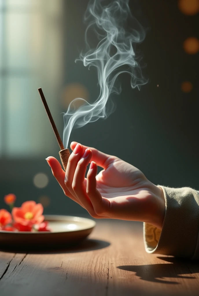 צביעה לפי מספרים - ציור יד עם קטורת