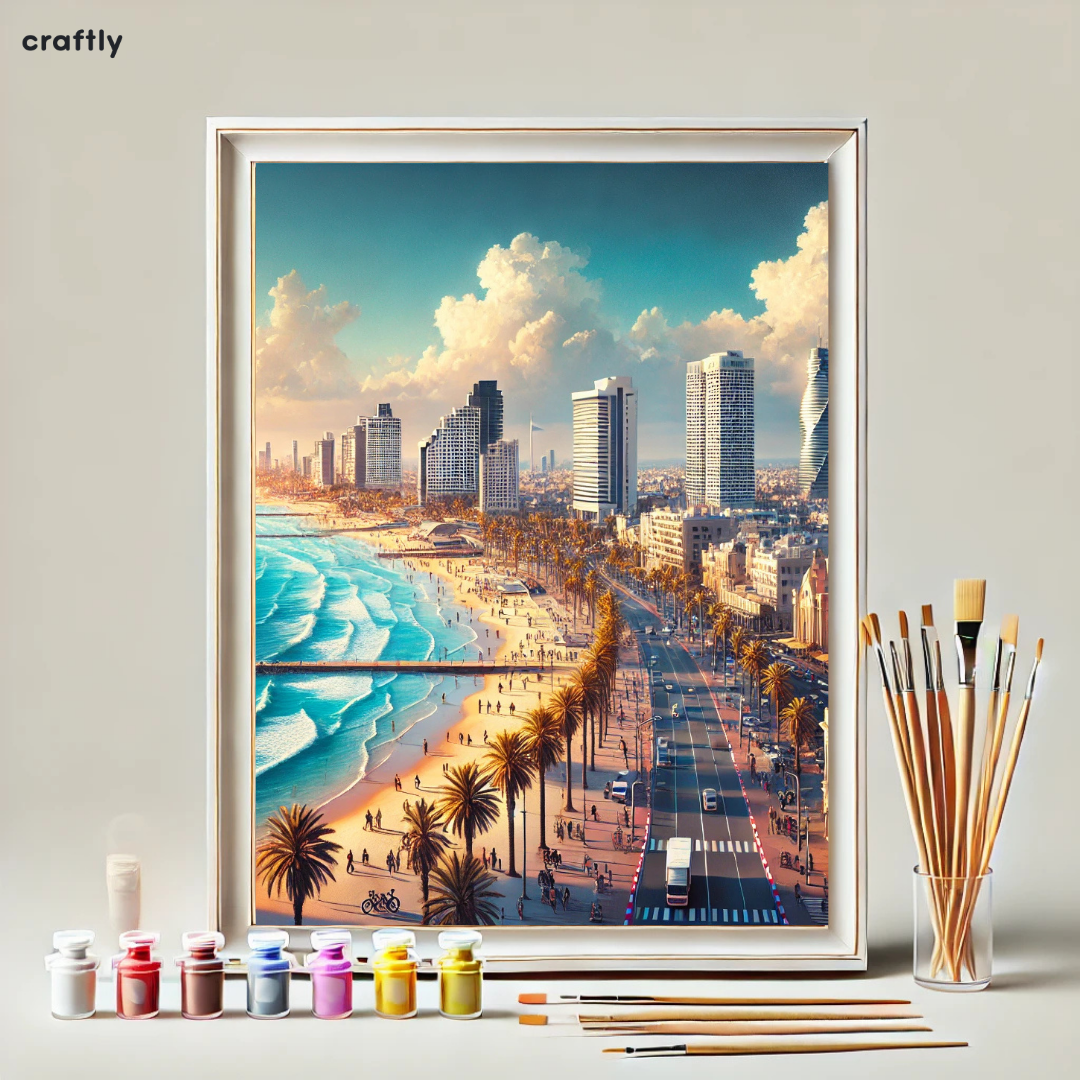 צביעה לפי מספרים - טיילת תל אביב