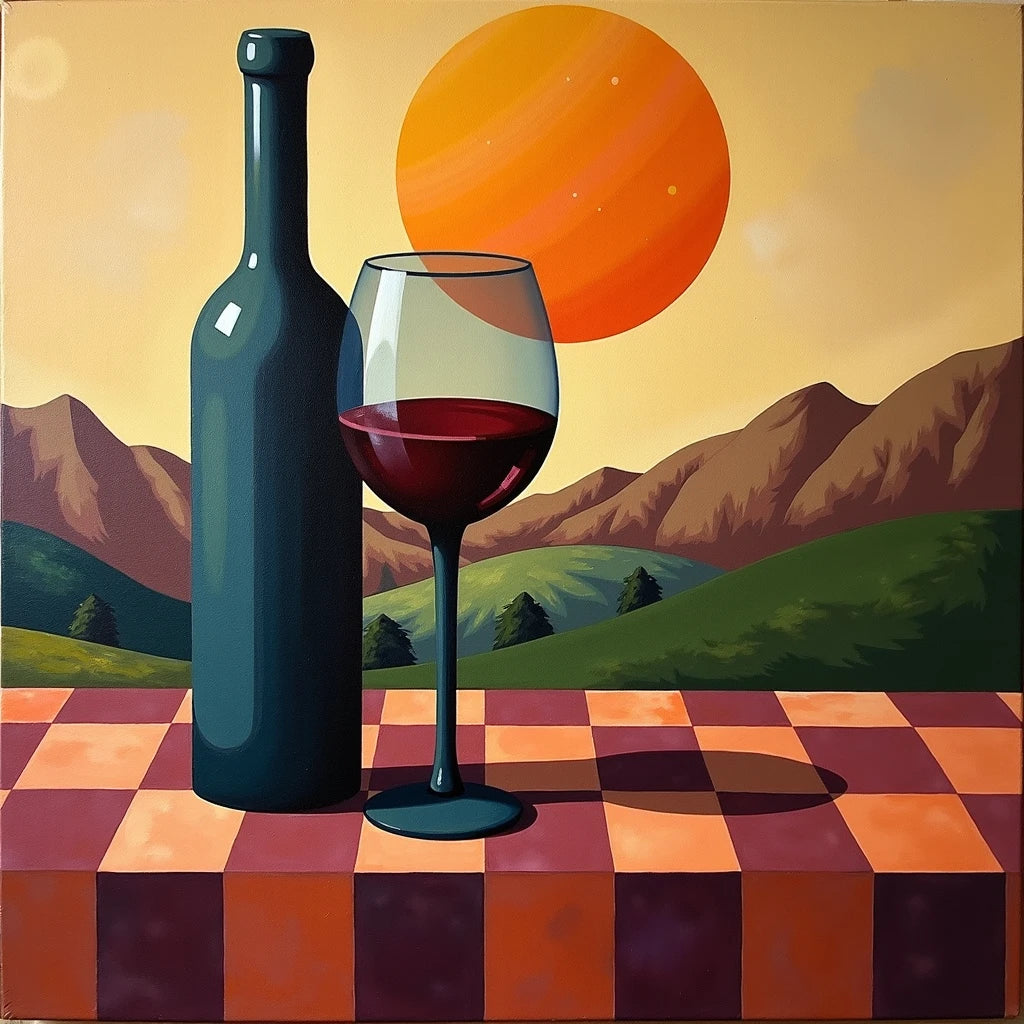 צביעה לפי מספרים - ציור שקיעה ביקב