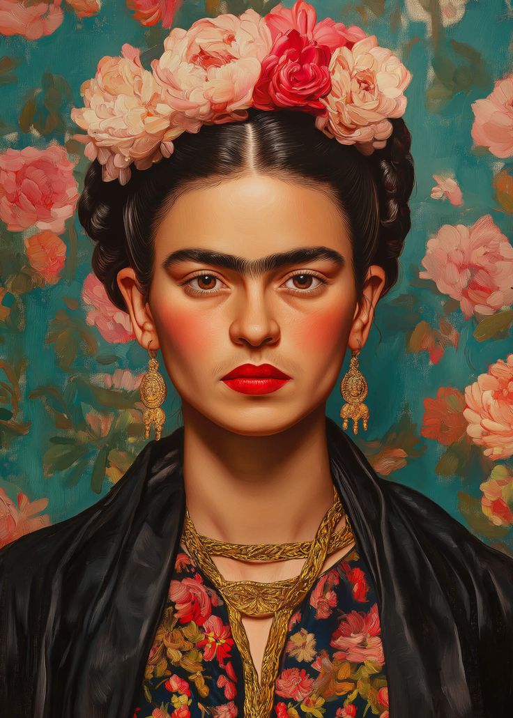 צביעה לפי מספרים - ציור פרידה קאלו