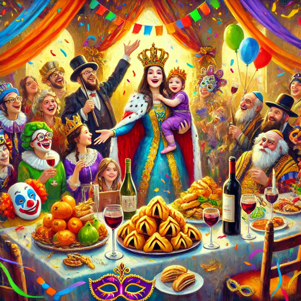 צביעה לפי מספרים - משתה פורים