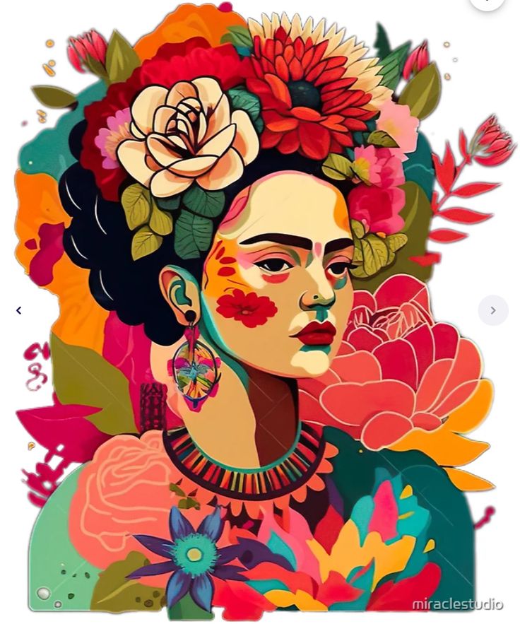 צביעה לפי מספרים - ציור פרידה פרחונית