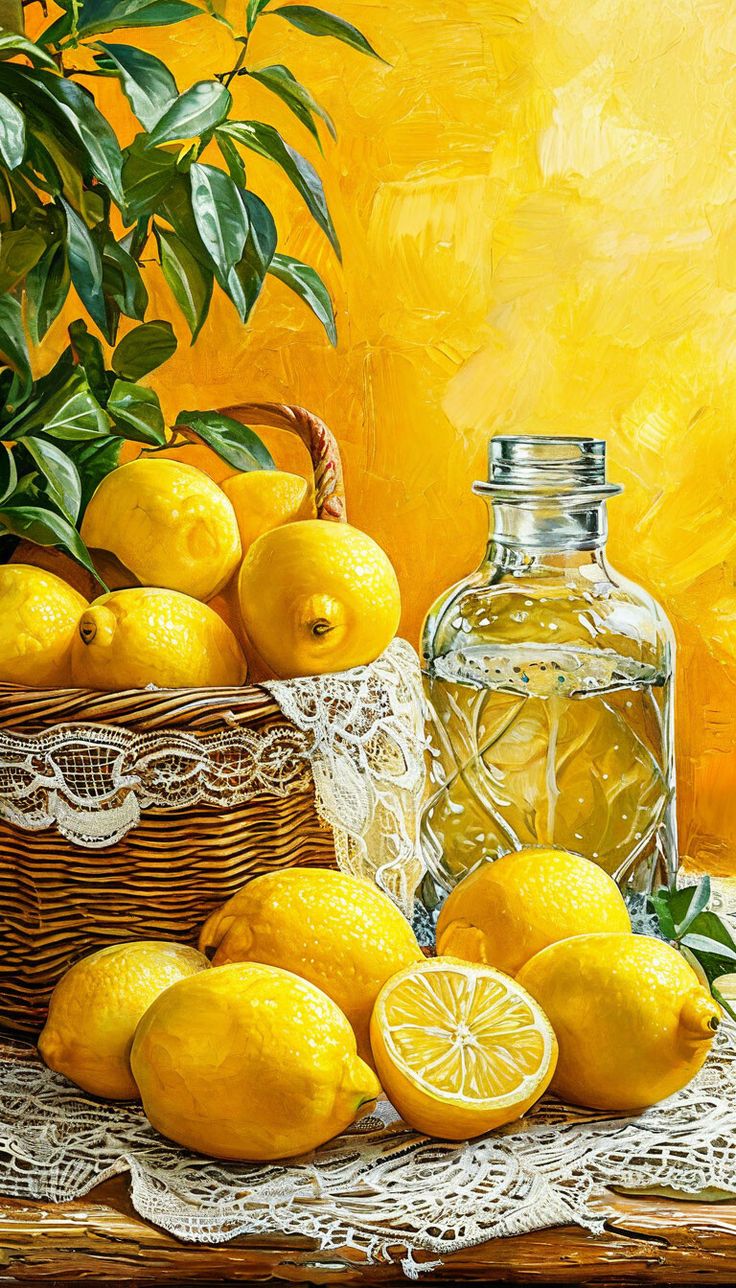 צביעה לפי מספרים - ציור לימונים קיציים