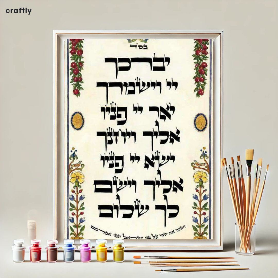 צביעה לפי מספרים - ברכת כהנים