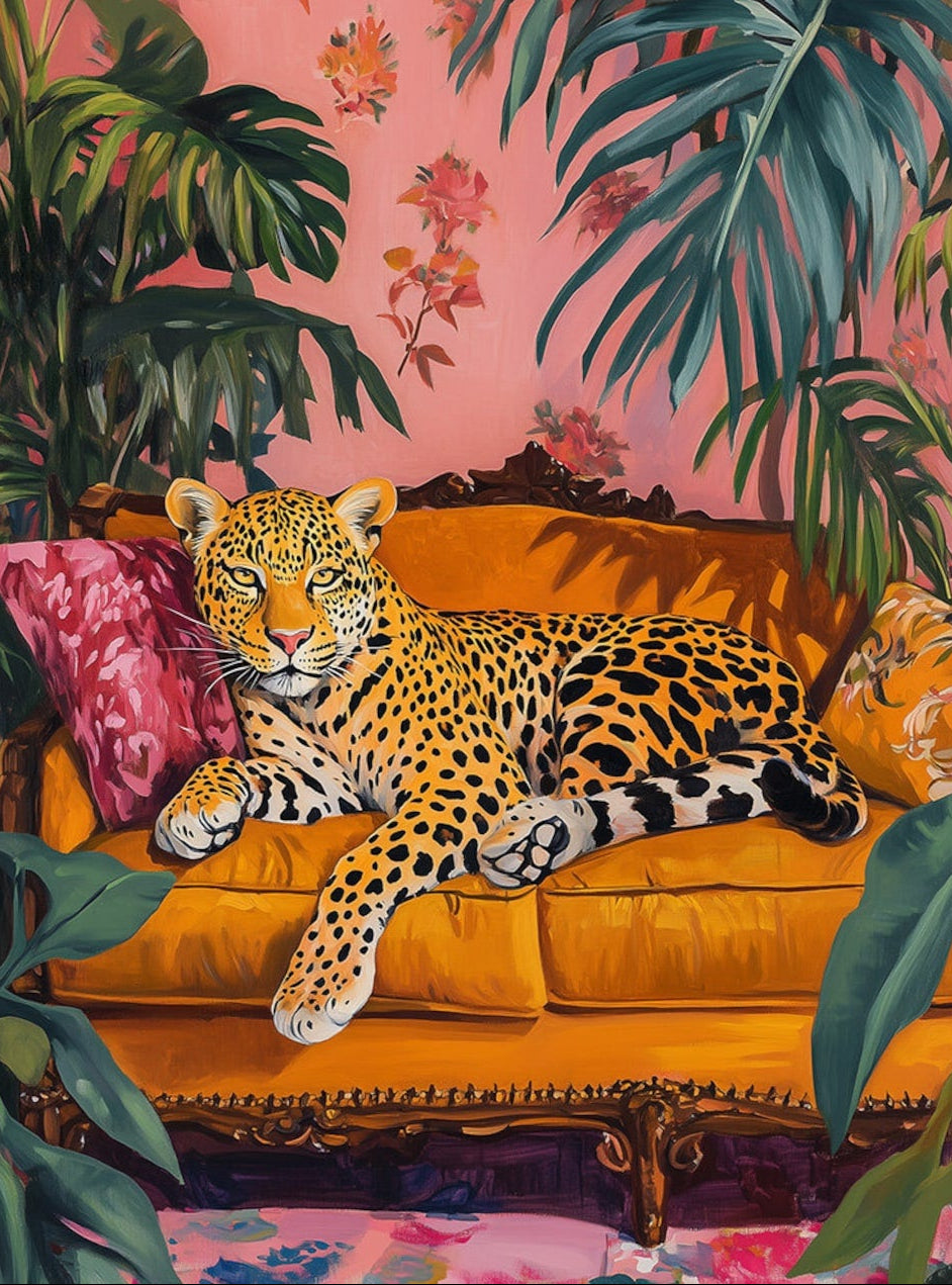 ציור יהלומים - נמר יוקרתי