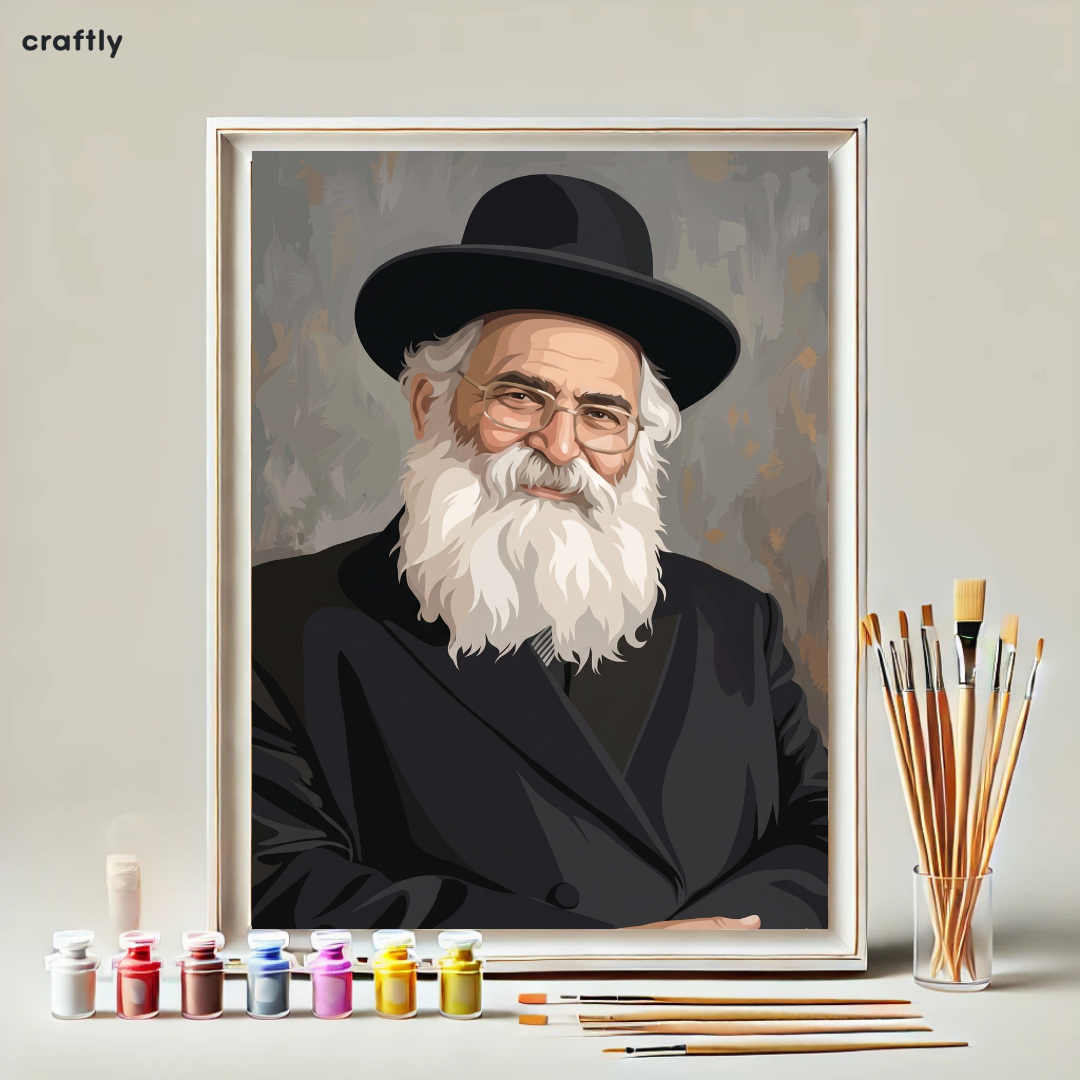 צביעה לפי מספרים - הרב יורם אברג'ל מחייך