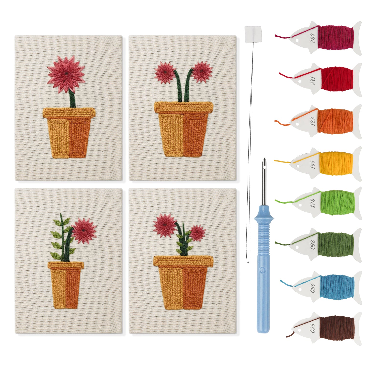 קיט רקמה DIY – פריחה עדינה