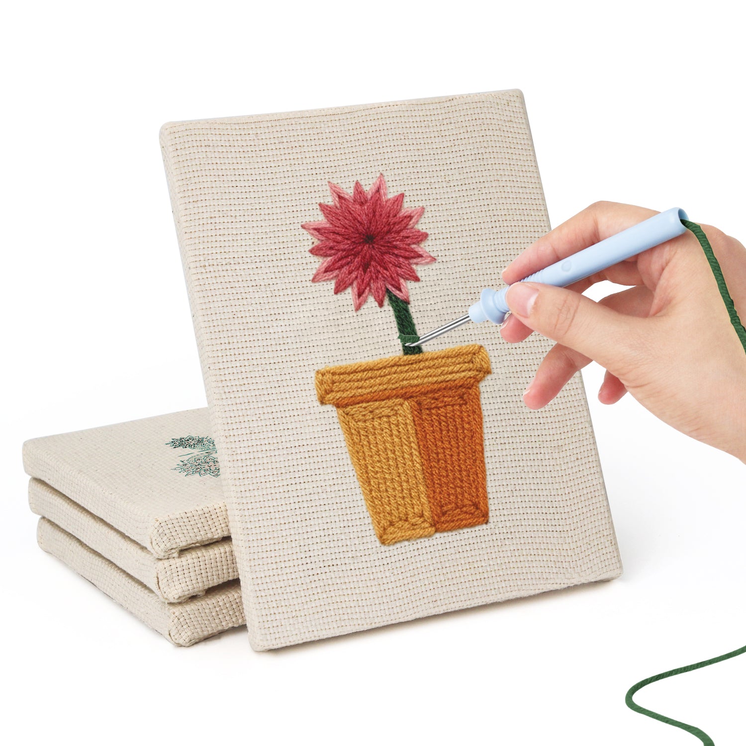 קיט רקמה DIY – פריחה עדינה