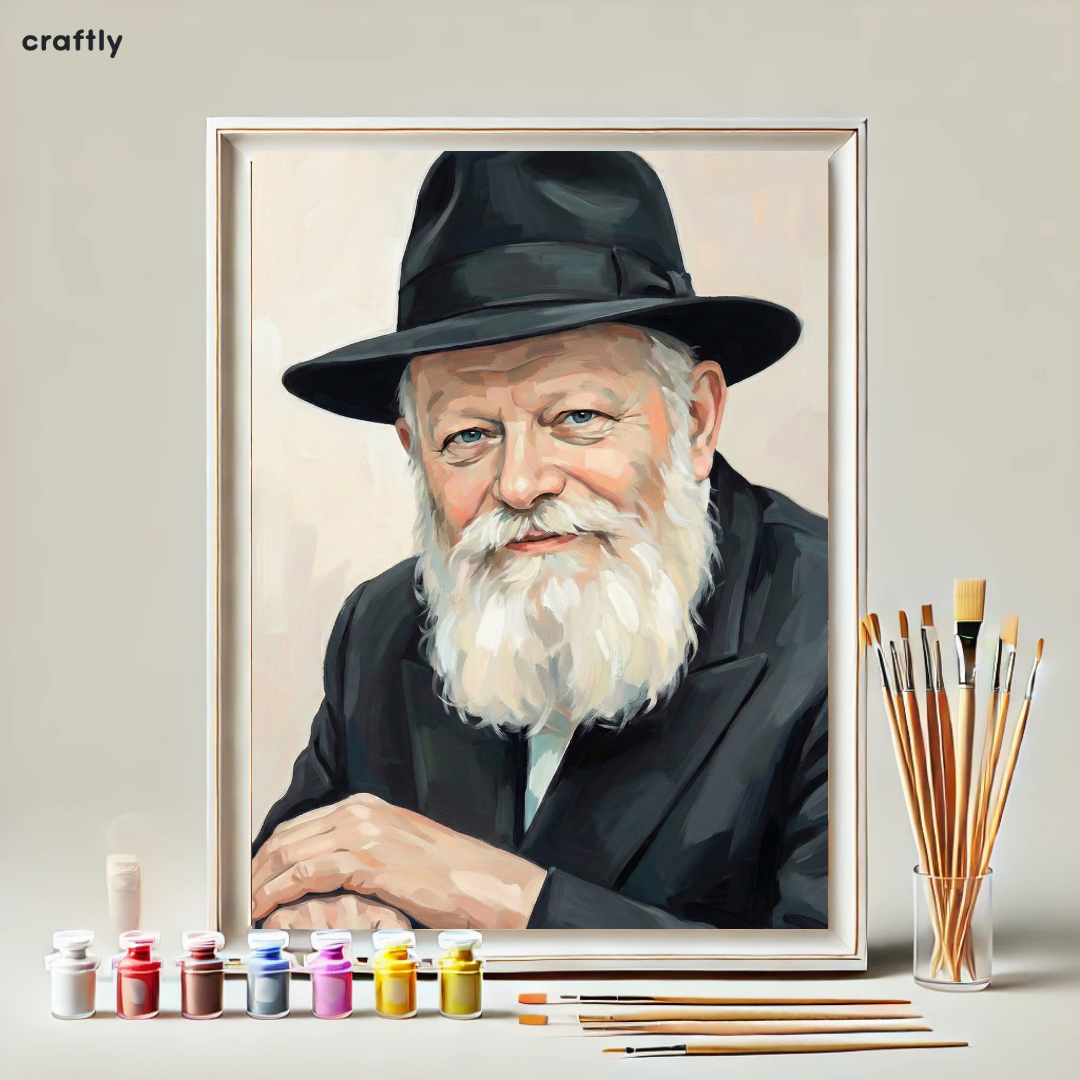 צביעה לפי מספרים – הרבי מליובאוויטש