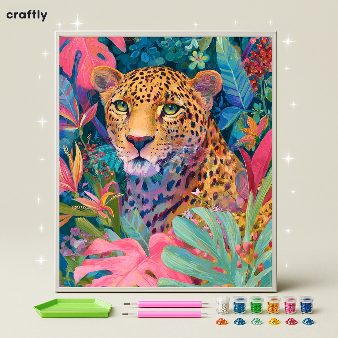 ציור יהלומים - נמר מנומר