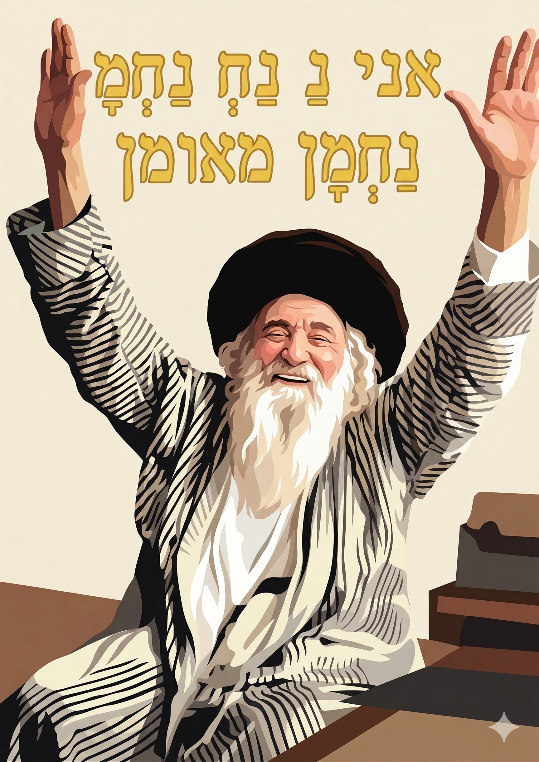 צביעה לפי מספרים - ציור רבי נחמן מברסלב