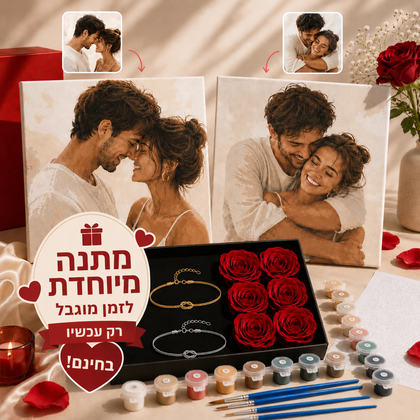 צביעה לפי מספרים- קיט זוגי בהתאמה אישית