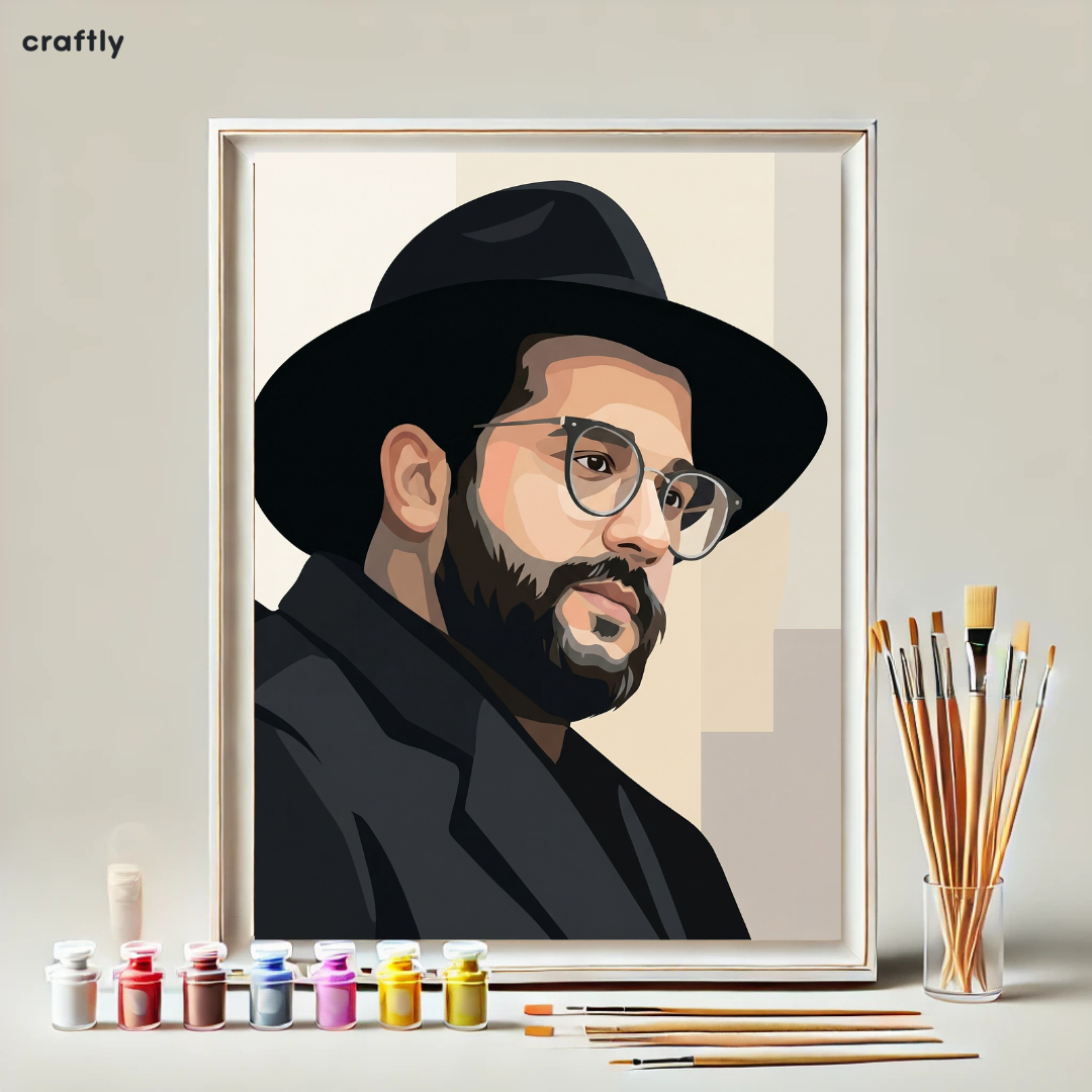 צביעה לפי מספרים - ציור הרב הינוקא