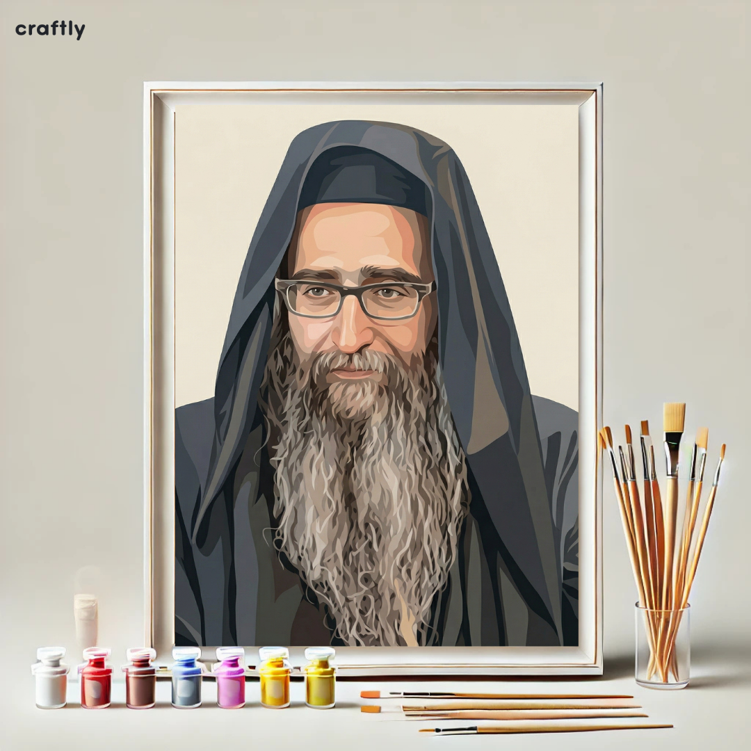 צביעה לפי מספרים - ציור הרב יאשיהו פינטו