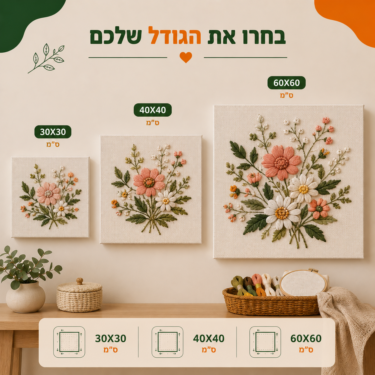 מדריך גדלים